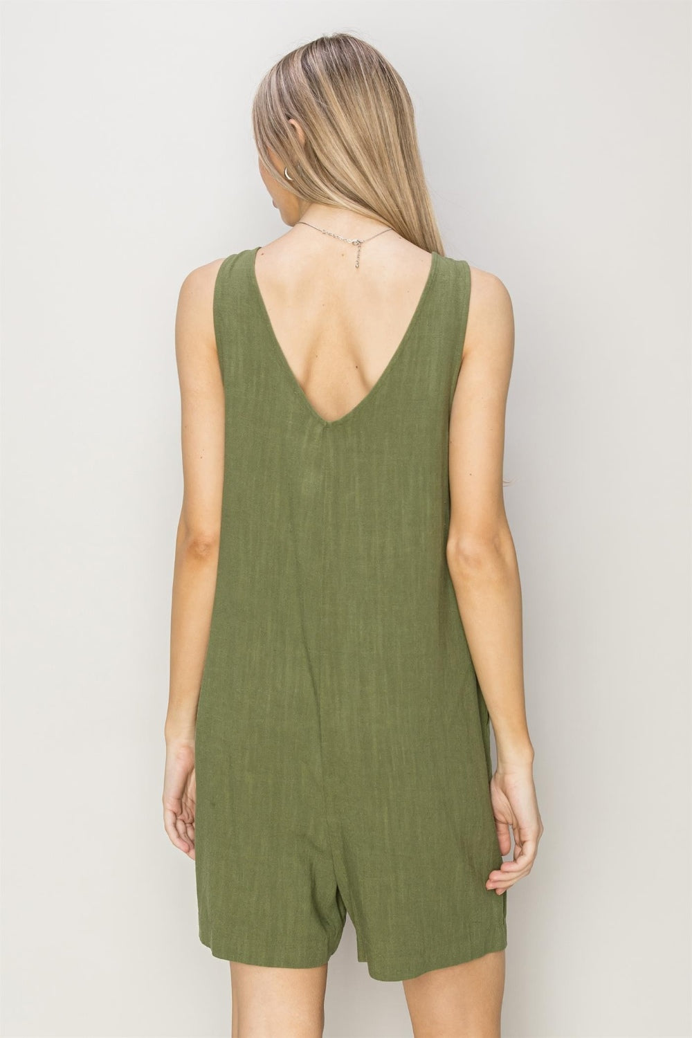 HYFVE V-Neck Sleeveless Romper with Pockets - NeoKira Unlimited