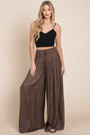 Jade By Jane Ruched Waist Wide Legs Resort Style Pants Pants Jade By Jane   