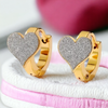 SPARKLING HEARTS Huggie Earrings NeoKira Unlimited   