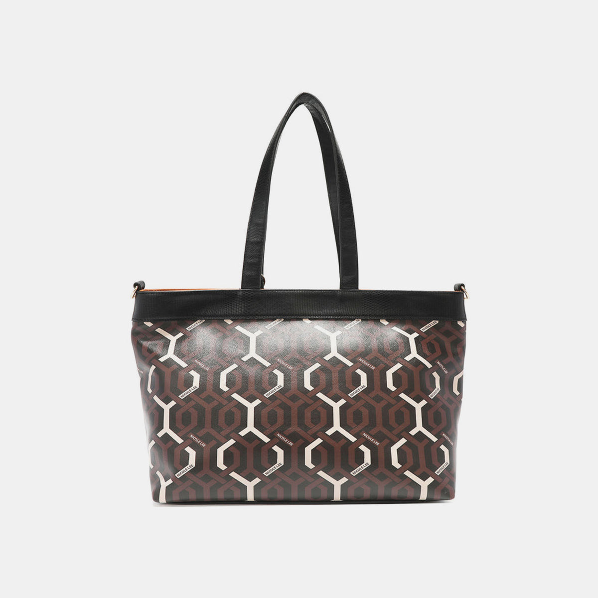 Nicole Lee USA Geometric Pattern Large Handbag Handbag Trendsi   