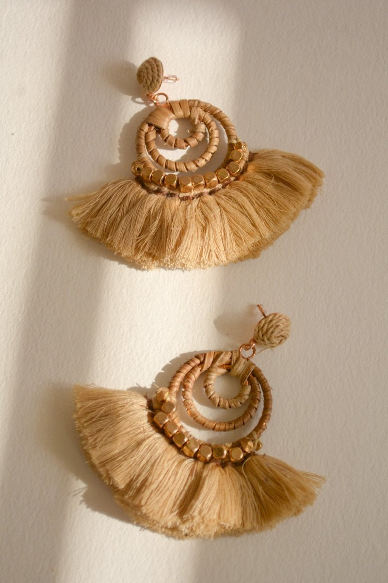 Dream Catcher Dangle Fan Earrings - NeoKira Unlimited
