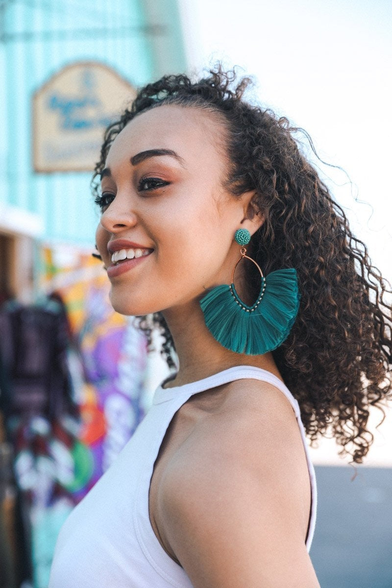 Fan Tassel Earrings - NeoKira Unlimited