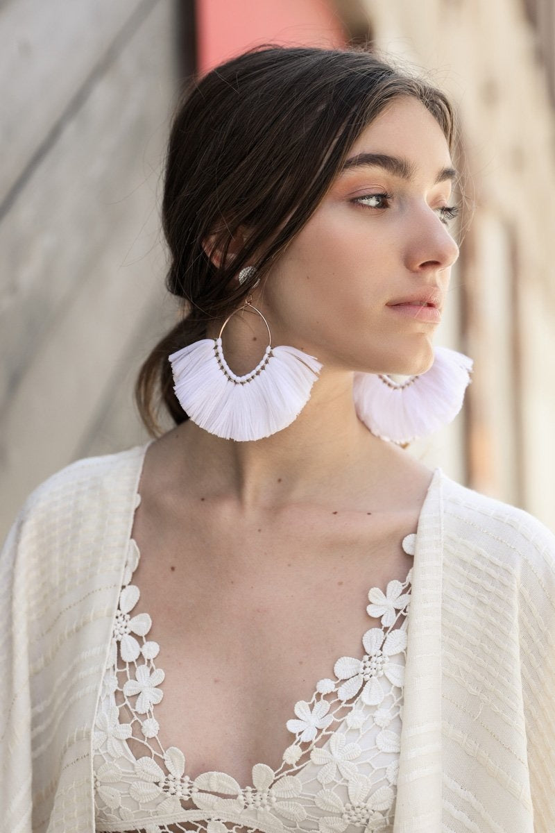 Fan Tassel Earrings - NeoKira Unlimited