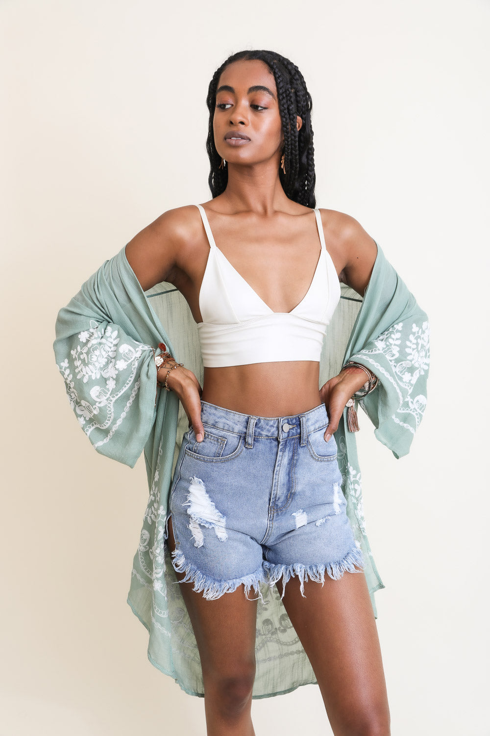 Faux Leather Longline Bralette - NeoKira Unlimited