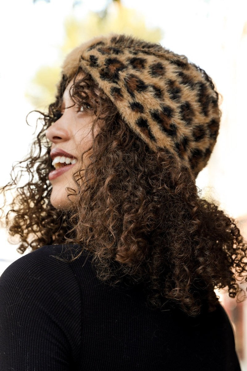 Faux Leopard Head Wrap - NeoKira Unlimited