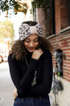 Faux Leopard Head Wrap Headwrap Leto Collection   