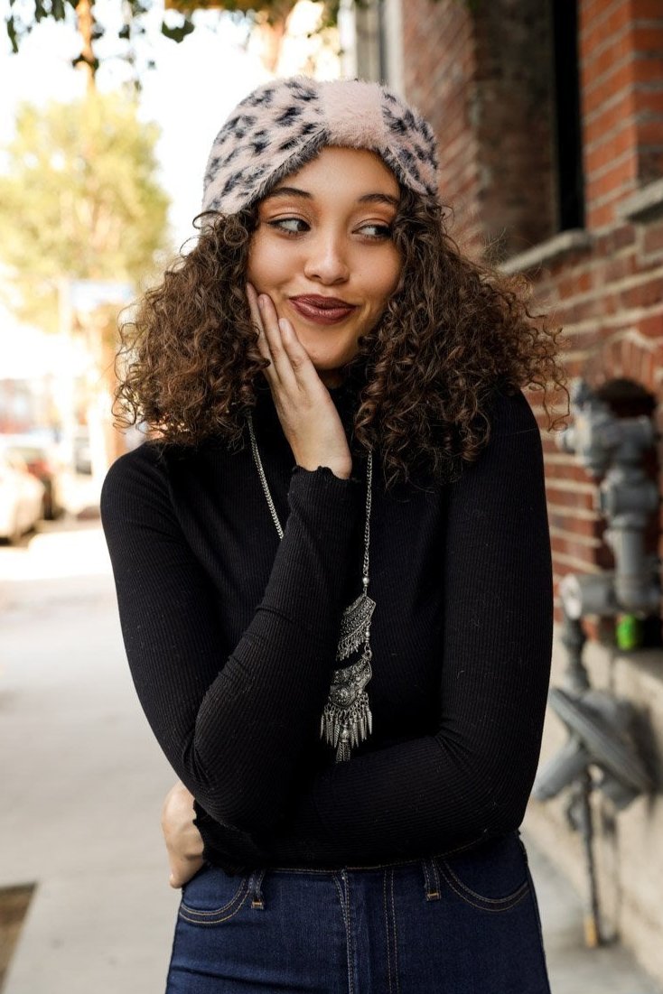Faux Leopard Head Wrap - NeoKira Unlimited