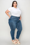 Judy Blue Full Size Cuffed Hem Low Waist Skinny Jeans Jeans Trendsi   