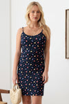 GILLI Floral Ribbed Tie-Back Cami Mini Dress Mini Dress Trendsi Navy Multi S 