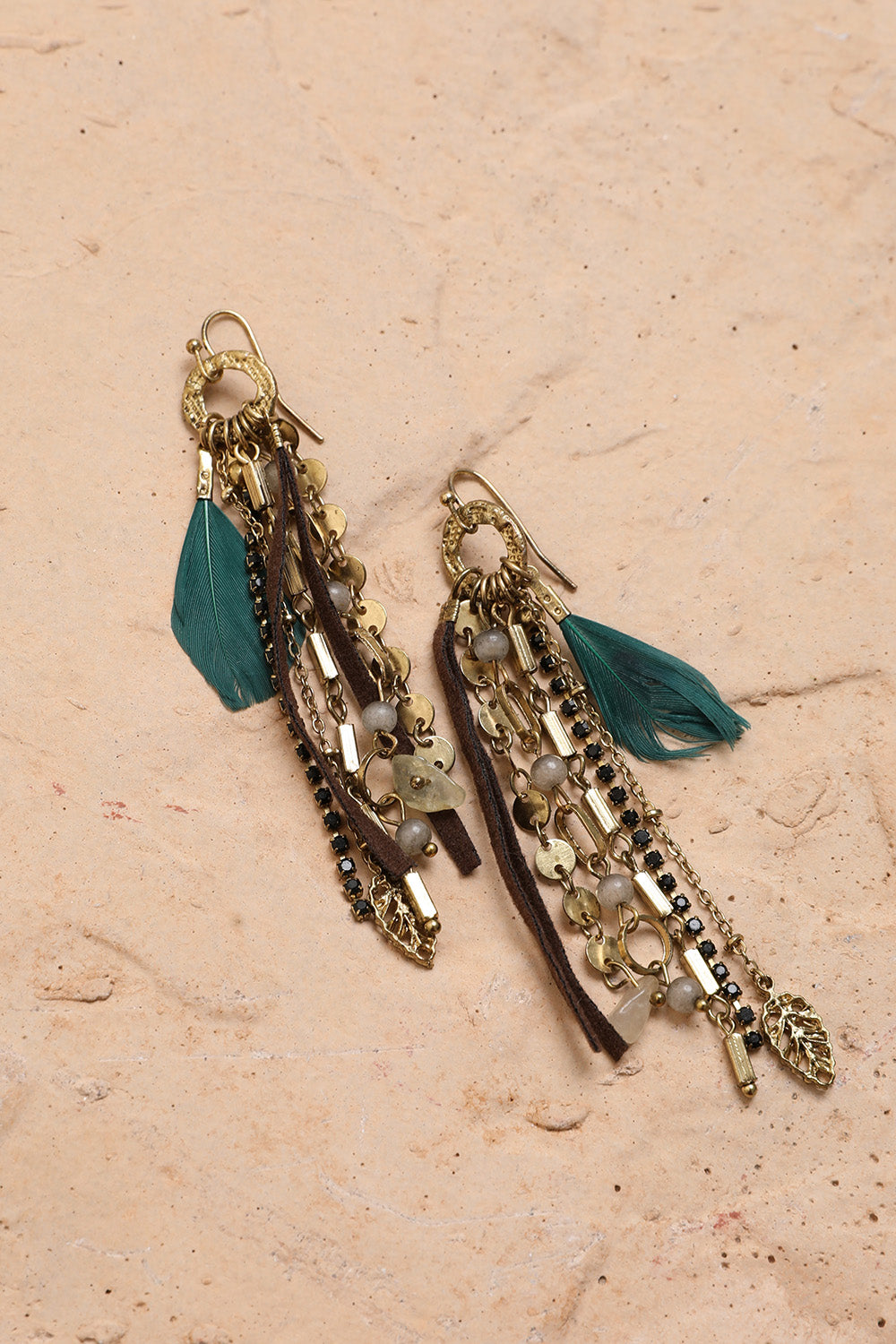 Feather Combo Dangling Earrings - NeoKira Unlimited