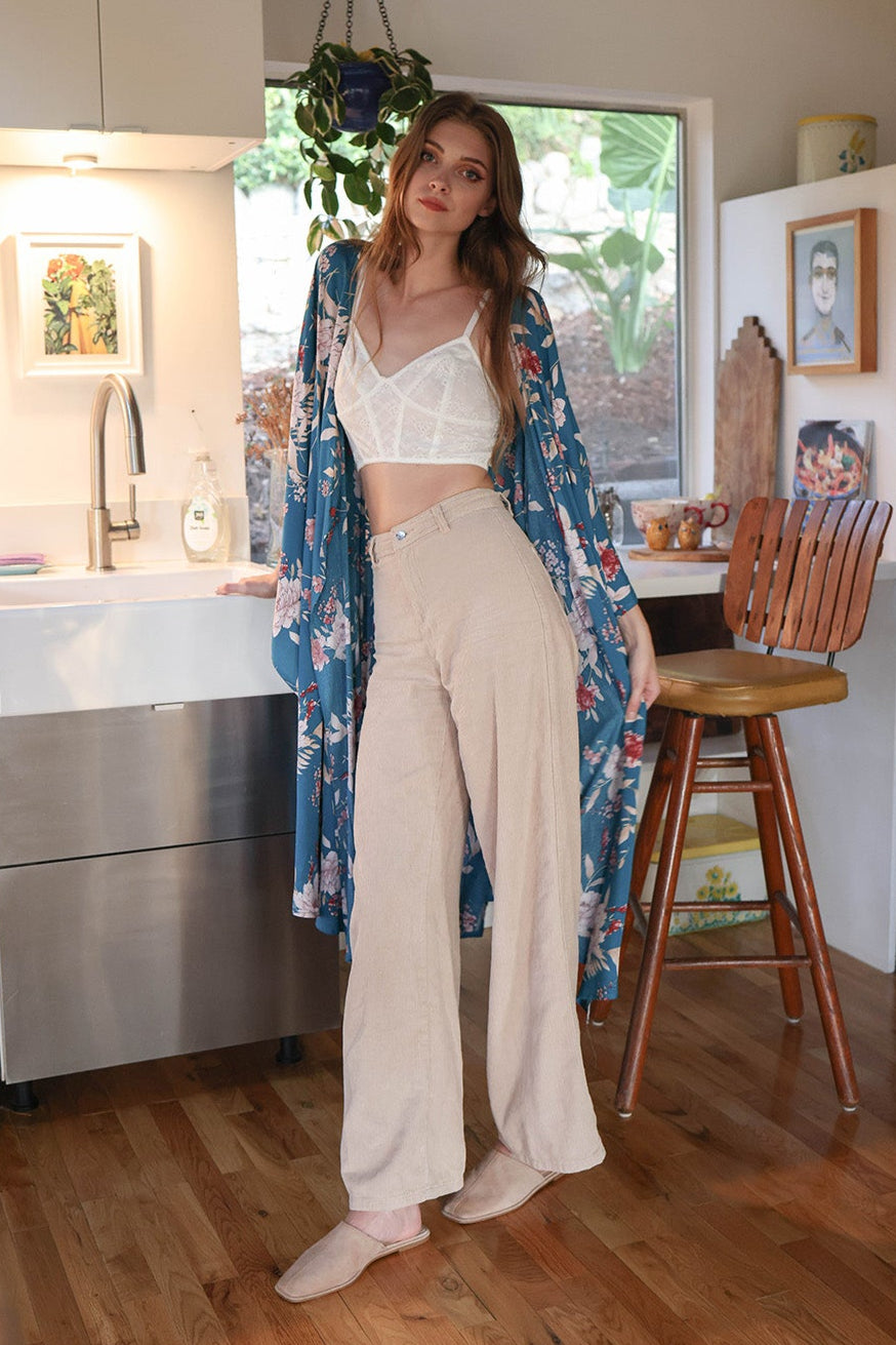 Floral Butterfly Sleeve Kimono - NeoKira Unlimited