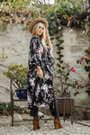 Floral Butterfly Sleeve Kimono Kimono Leto Collection   