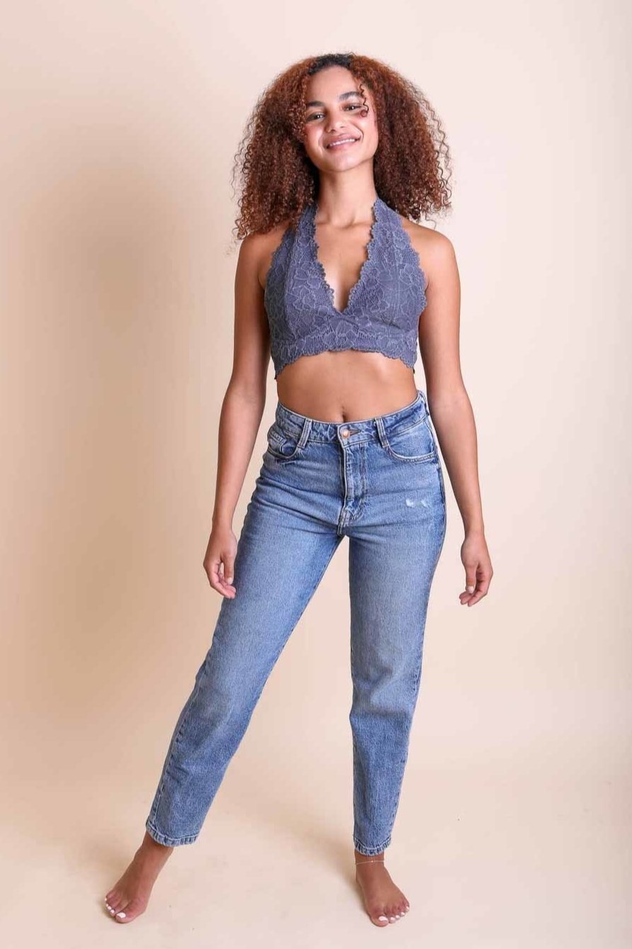 Floral Lace Halter - NeoKira Unlimited