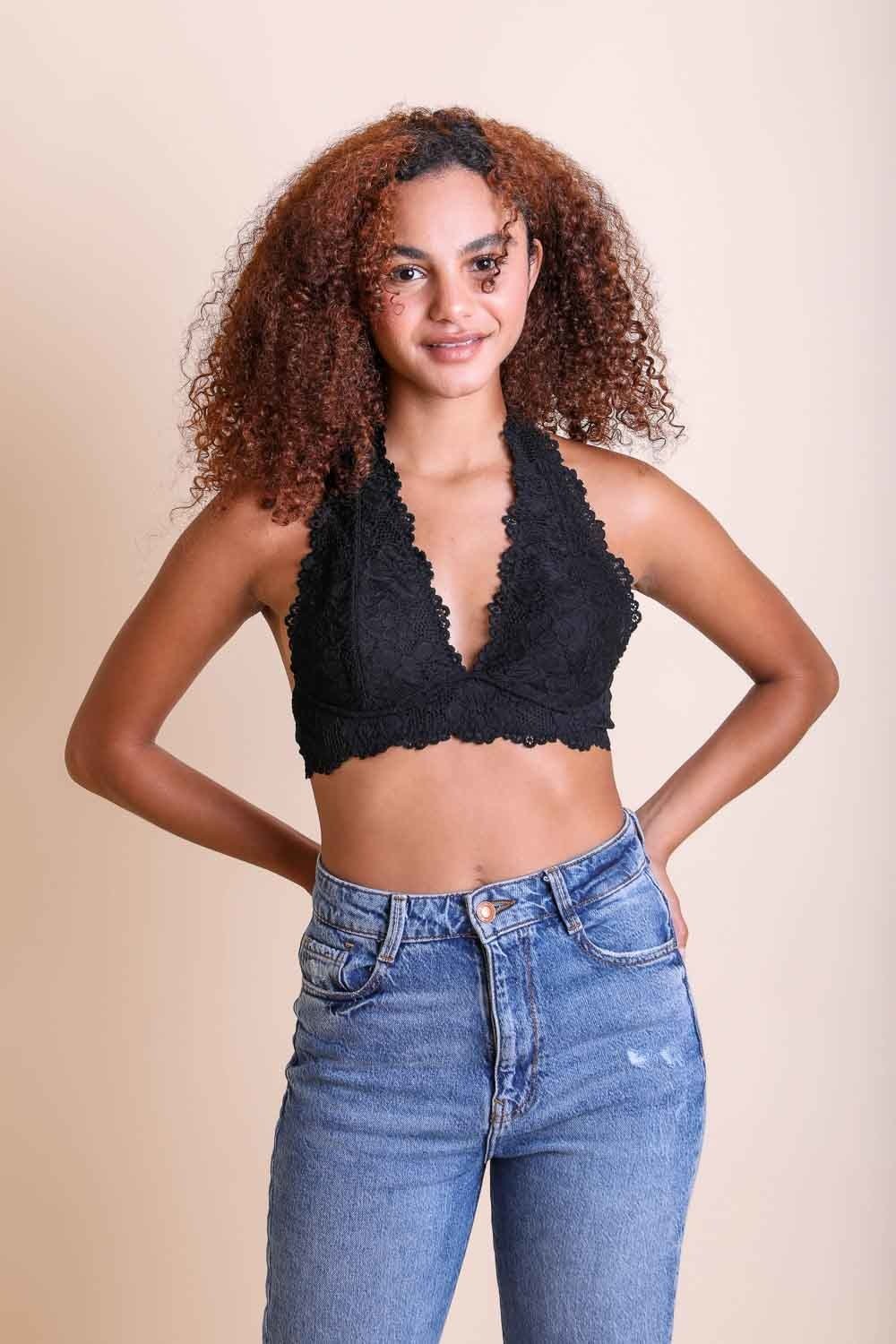 Floral Lace Halter - NeoKira Unlimited
