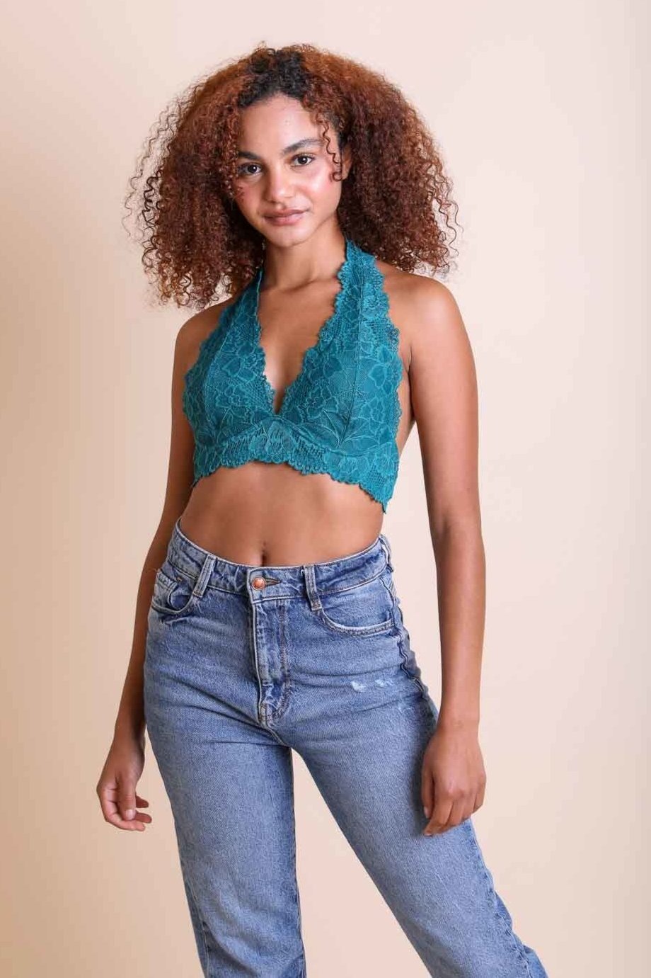 Floral Lace Halter - NeoKira Unlimited