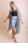 Floral Mandala Mesh Kimono Ponchos Leto Collection   