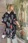 Floral Motif Combo Kimono Kimono Leto Collection   