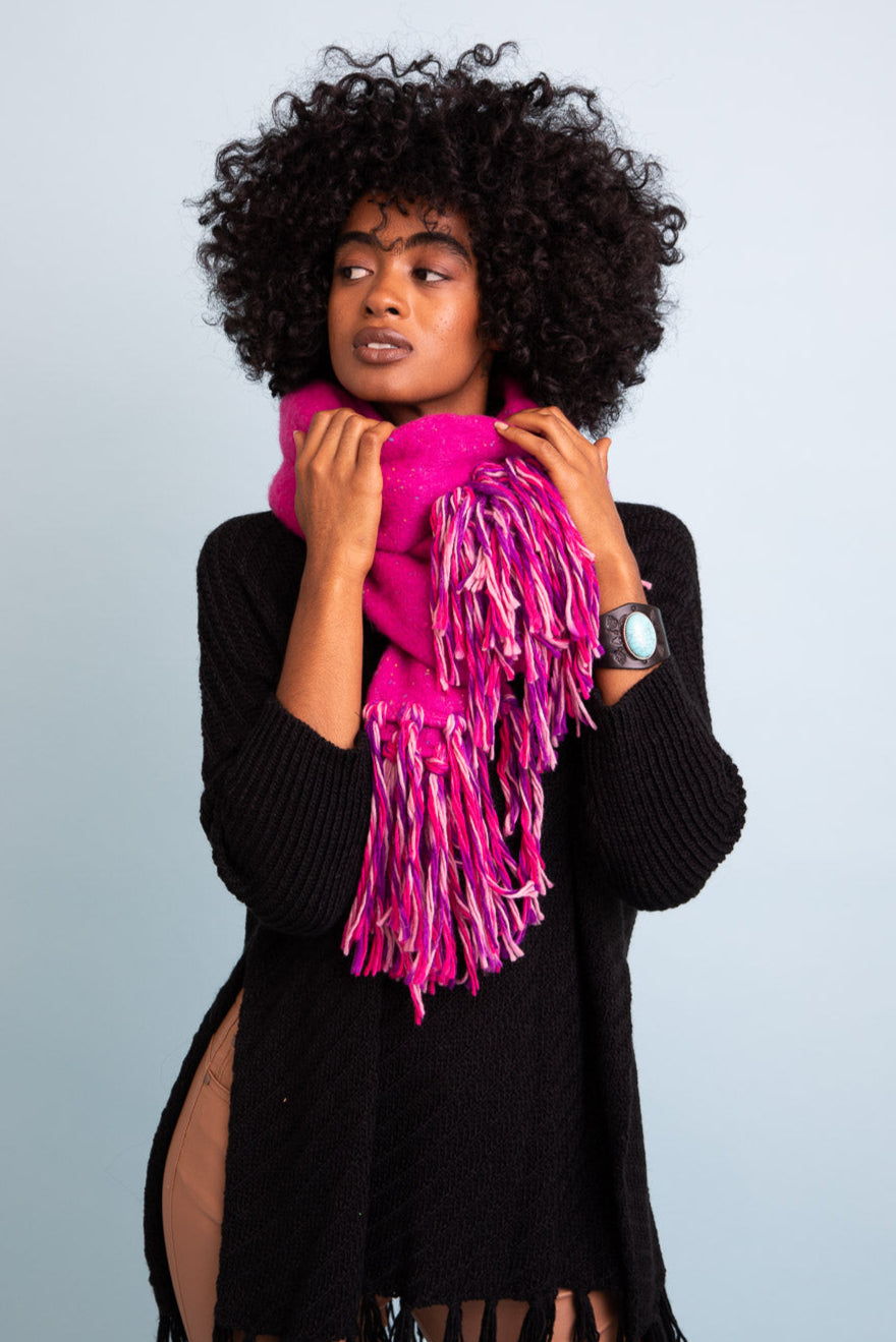 Frayed Bohemian Flow Scarf - NeoKira Unlimited
