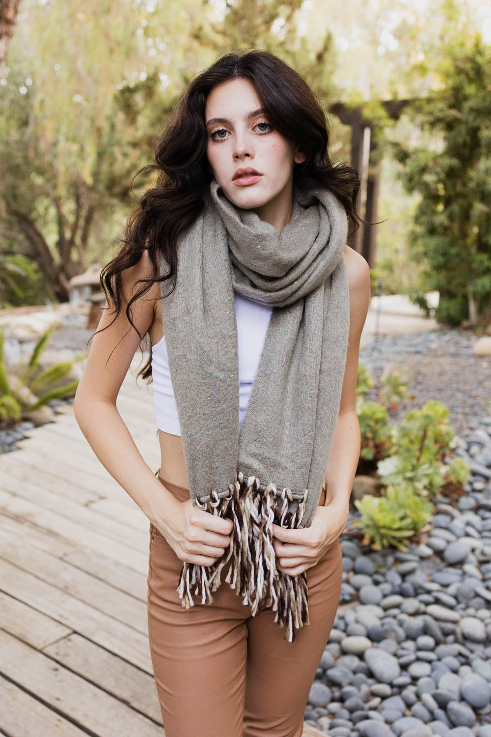 Frayed Bohemian Flow Scarf - NeoKira Unlimited