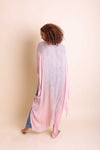 Frayed Trim Kimono Kimono Leto Collection   