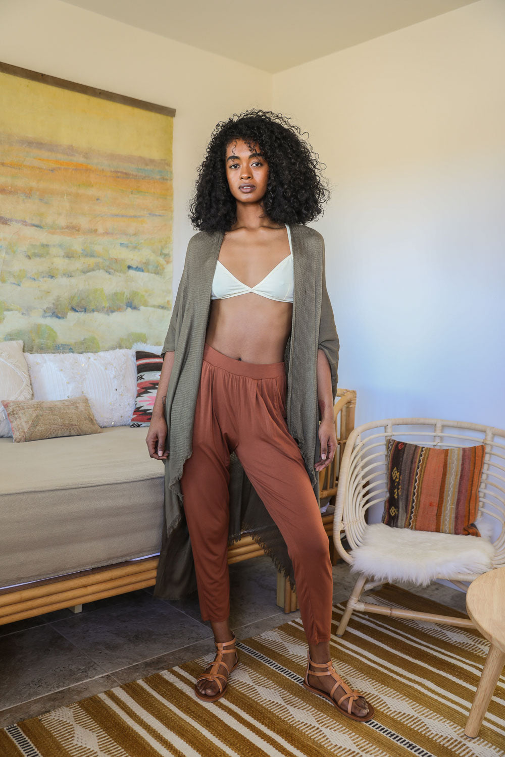 Frayed Trim Kimono - NeoKira Unlimited