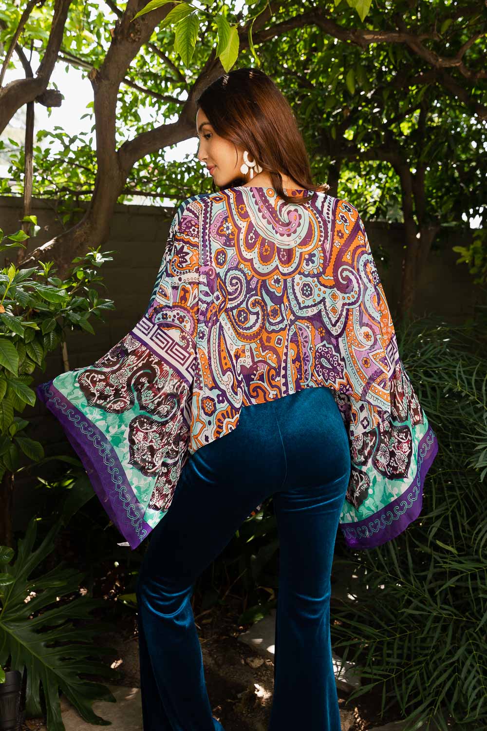Free Spirit Boho Tie Front Wrap w/ Armholes - NeoKira Unlimited