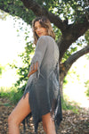 Fringe Boho Style Ombre Ruana Kimono Leto Collection   