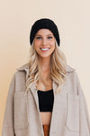 Fuzzy Fluff Toast Beanie Beanies Leto Collection Black  