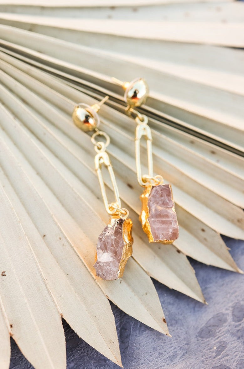 Gem Stone Fashion Earrings Earrings Leto Collection   