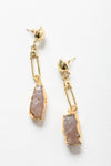 Gem Stone Fashion Earrings Earrings Leto Collection Gold  