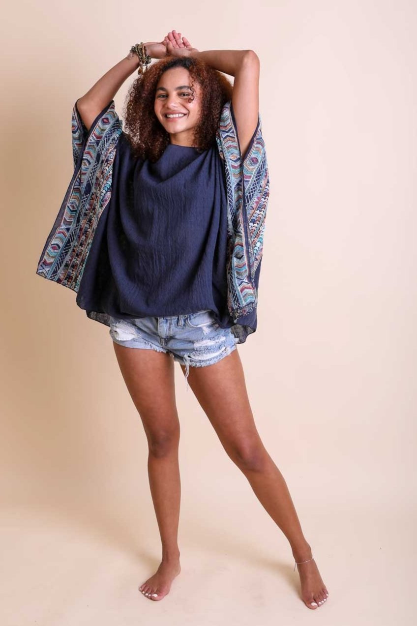 Geometric Embroidered Tunic - NeoKira Unlimited