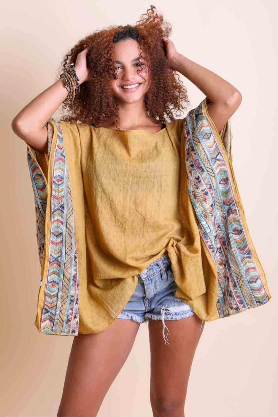 Geometric Embroidered Tunic - NeoKira Unlimited