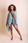 Geometric Embroidered Tunic Kimono Leto Collection   