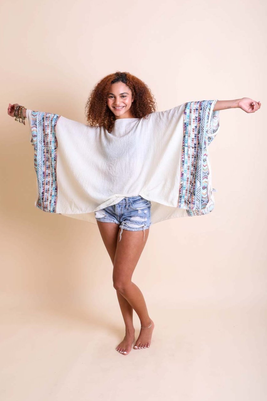 Geometric Embroidered Tunic - NeoKira Unlimited