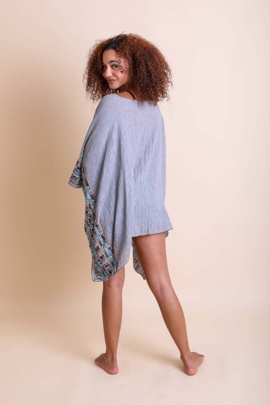 Geometric Embroidered Tunic - NeoKira Unlimited