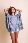 Geometric Embroidered Tunic Kimono Leto Collection   