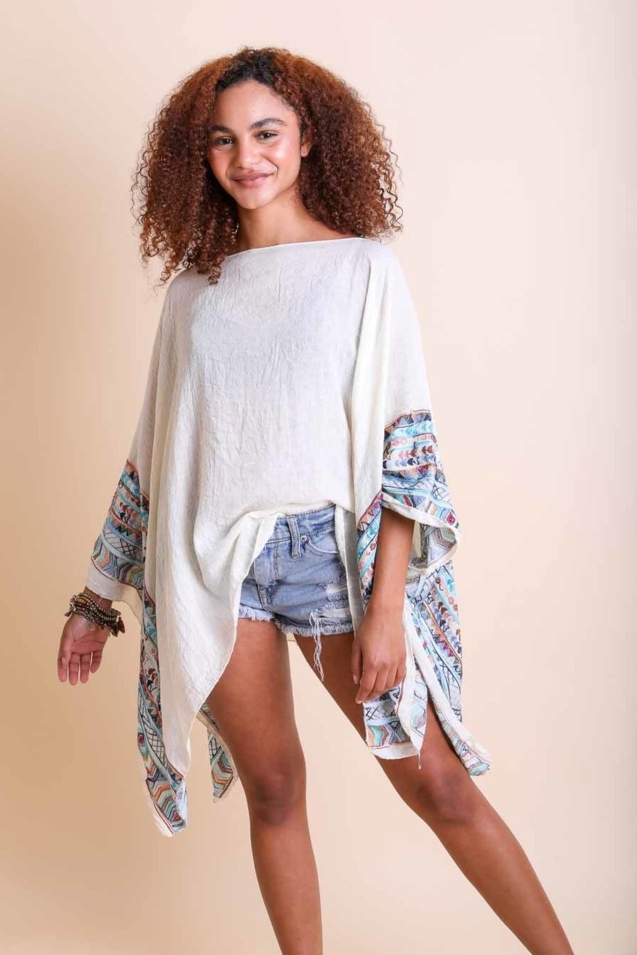 Geometric Embroidered Tunic - NeoKira Unlimited