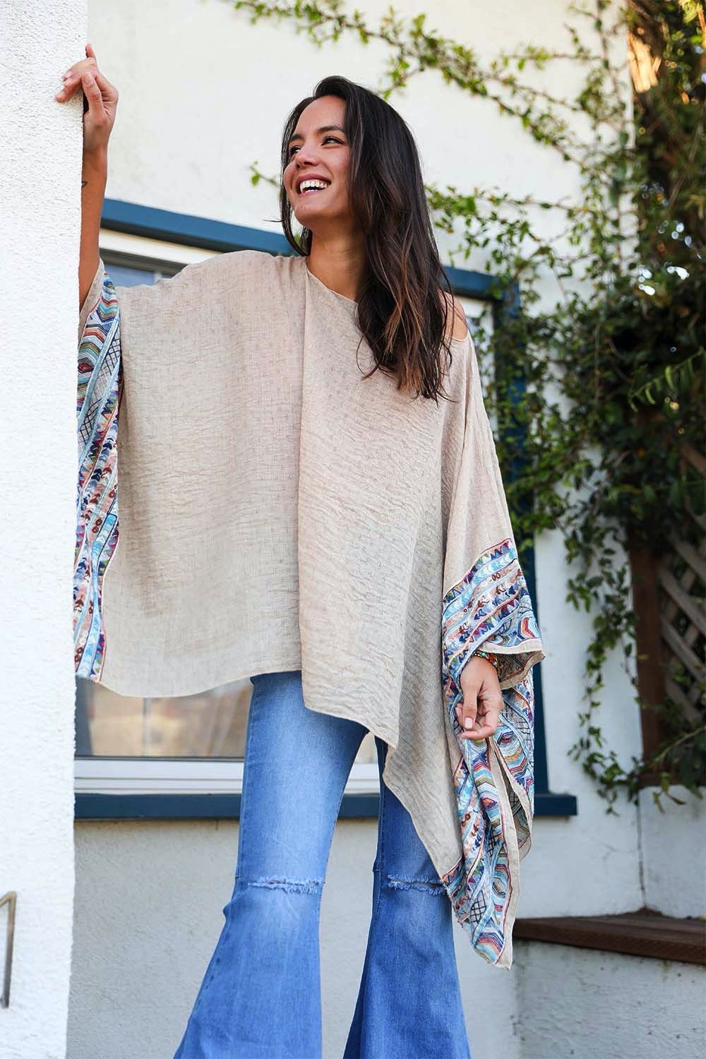 Geometric Embroidered Tunic - NeoKira Unlimited
