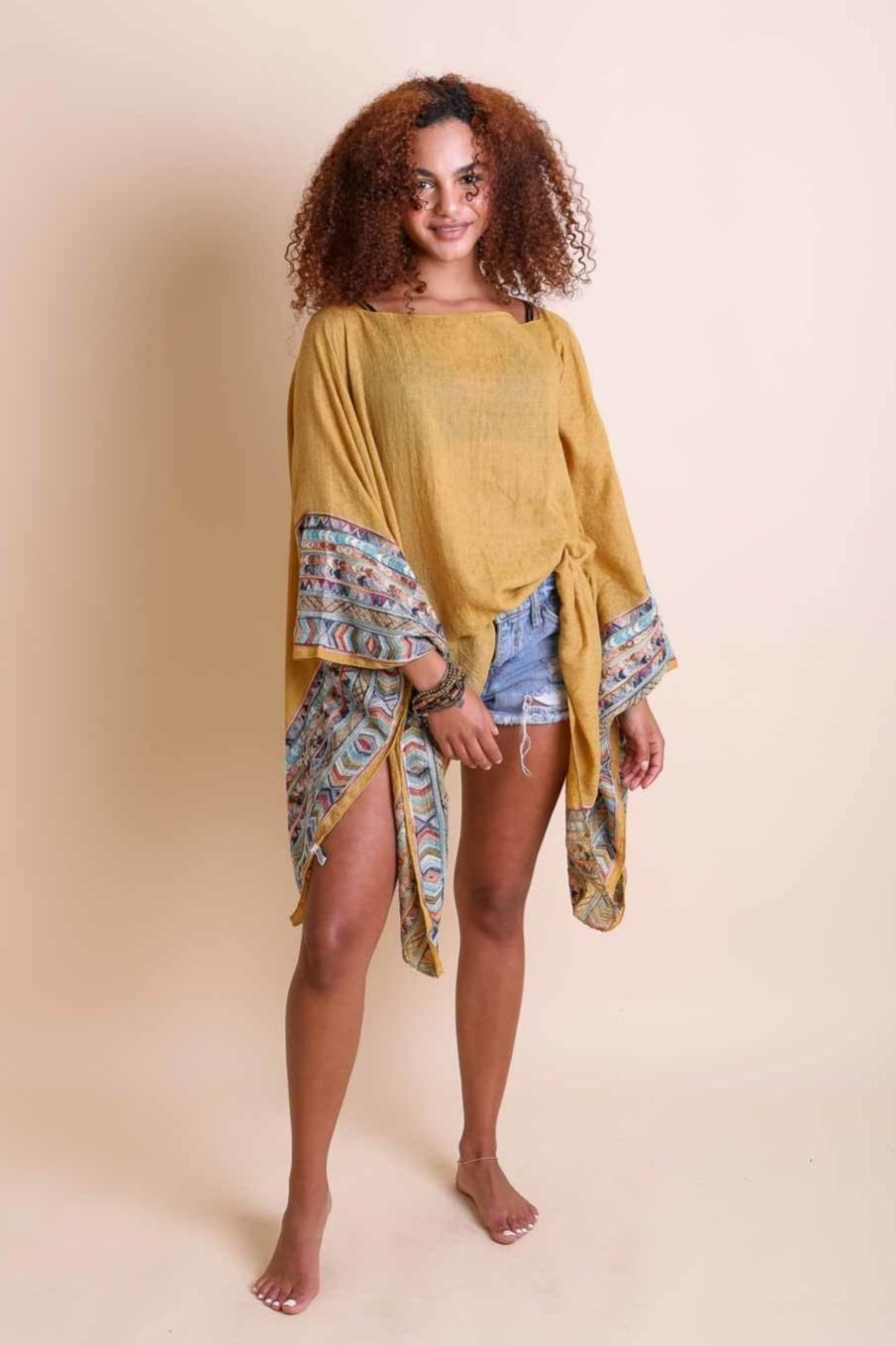 Geometric Embroidered Tunic - NeoKira Unlimited