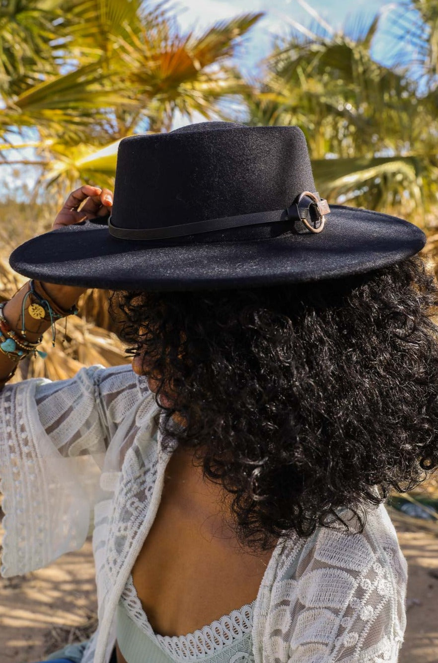 Gold Ring Buckle Bolero Hat - NeoKira Unlimited