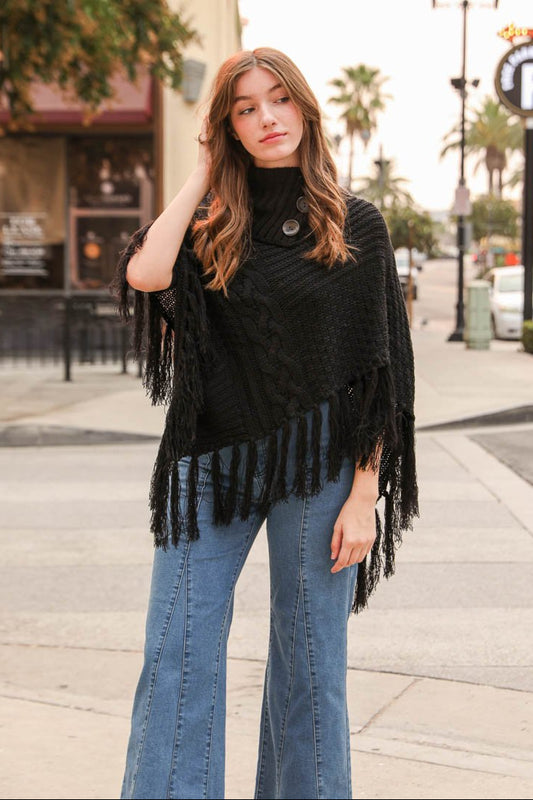 High Neck Poncho - NeoKira Unlimited