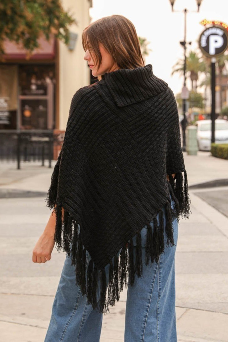 High Neck Poncho - NeoKira Unlimited