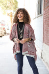 Indie Folk Style Multi Pattern Ruana Ponchos Leto Collection   