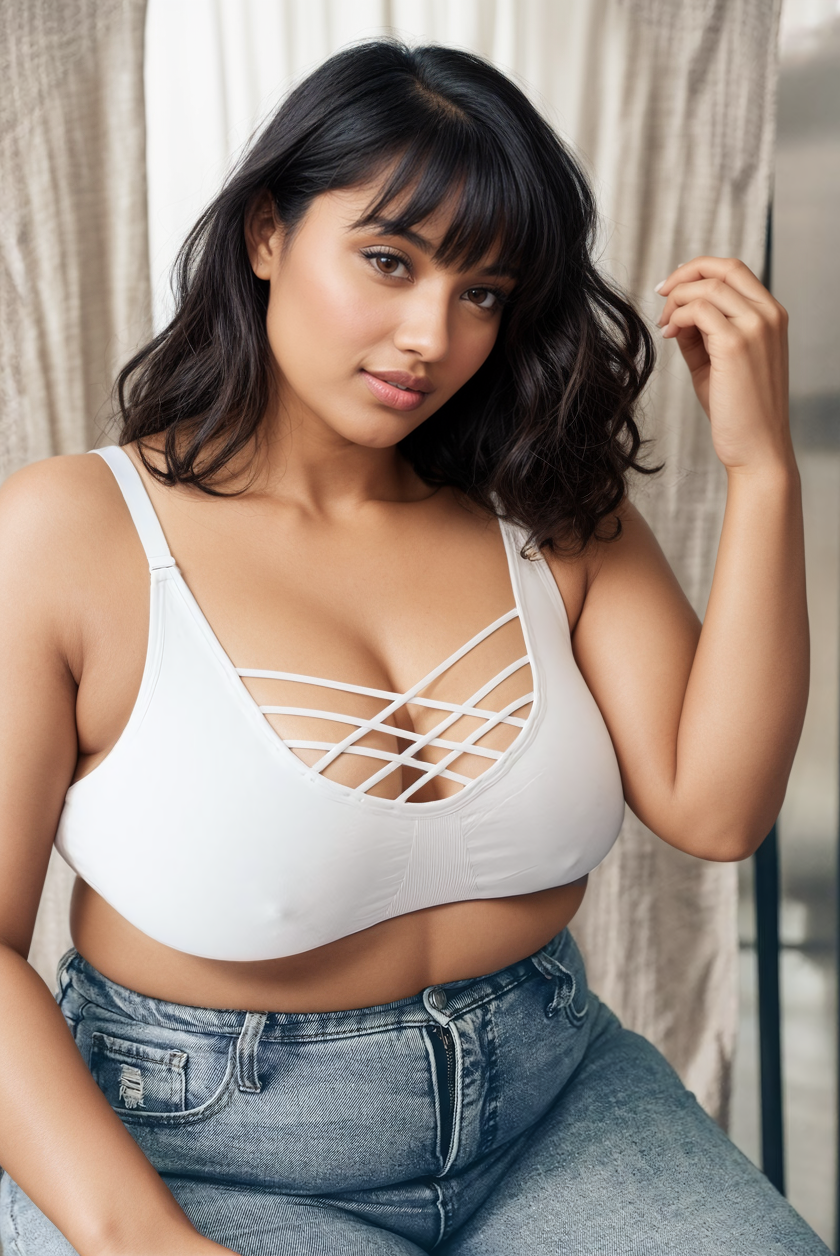 Interwoven Strappy Front Bralette Bralette/Bralette Plus Leto Collection   