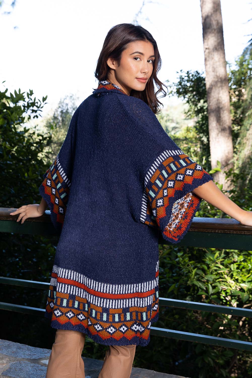 Kachina Tapestry Knit Cardigan Ruana - NeoKira Unlimited