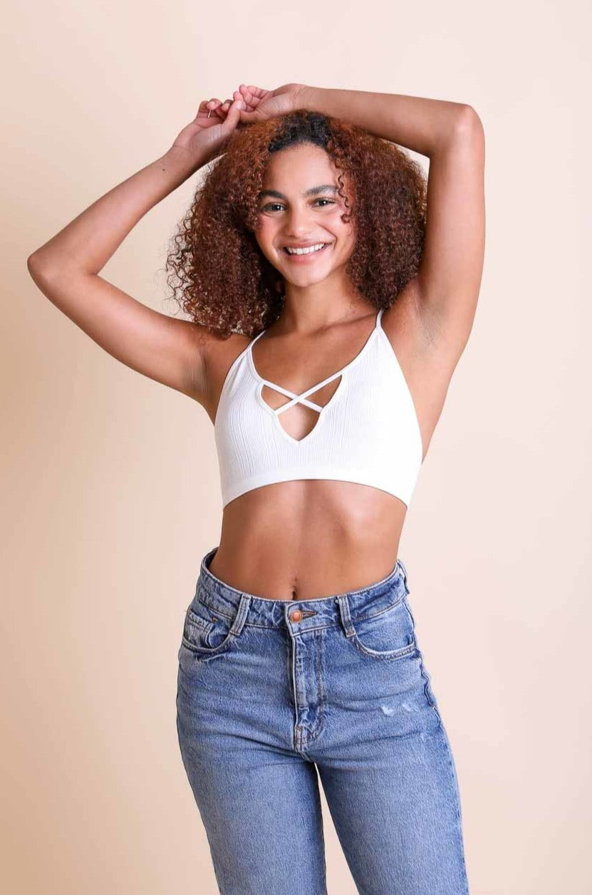 Kali Cross Plunge Bralette - NeoKira Unlimited