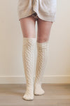 Knee High Cable Knit Socks Socks Leto Collection   