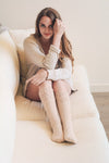 Knee High Pointelle Ribbed Socks Socks Leto Collection   