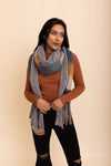 Knit Blend Tassel Trim Scarf Scarves Leto Collection   