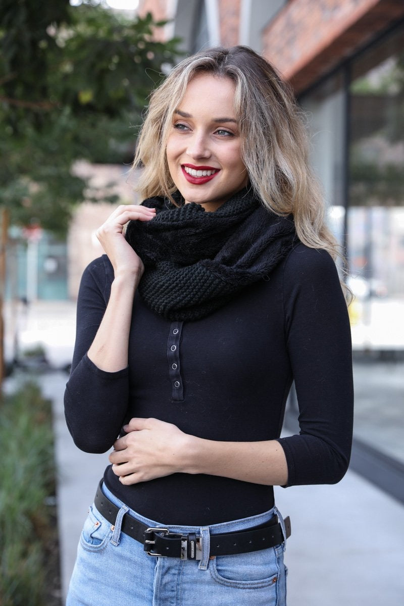 Knit Infinity Scarf Scarves Leto Collection   